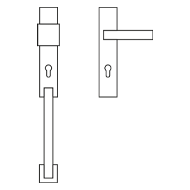 ALA Entrance Set with Knob - Polished C